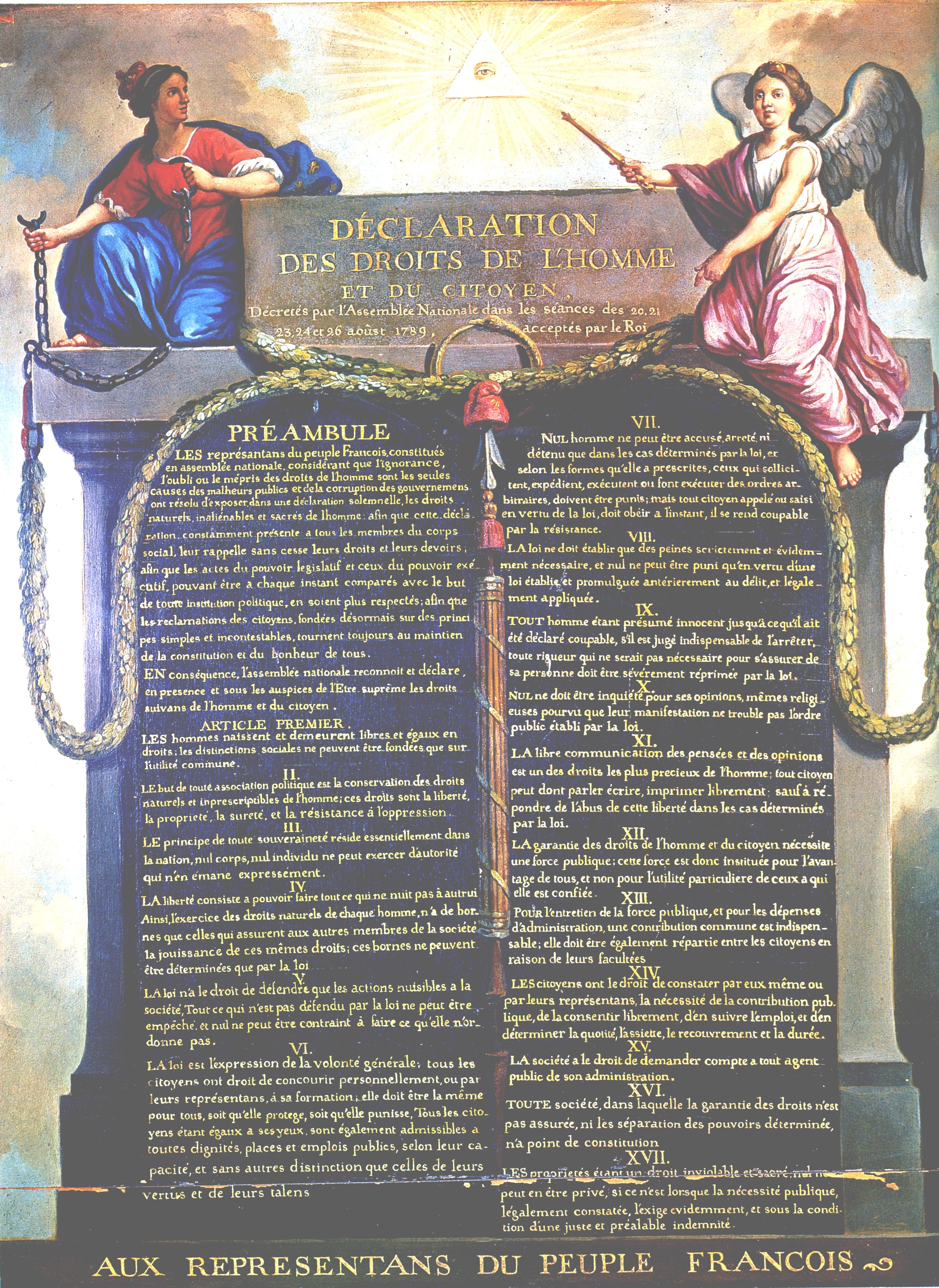 La Déclaration des Droits de l'Homme et du Citoyen de 1793