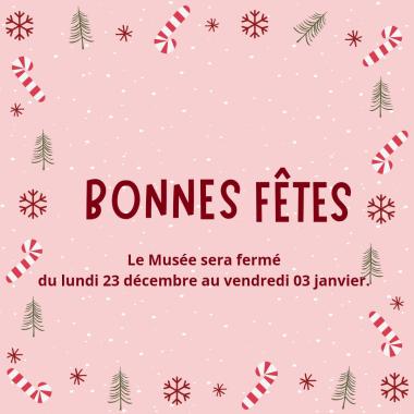 Fermeture de fin d'année 2024