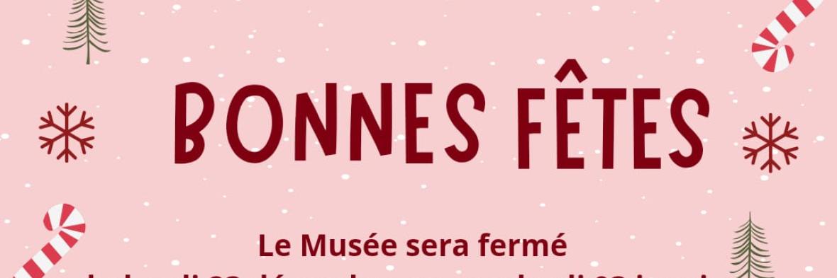 Fermeture de fin d'année 2024
